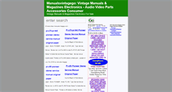 Desktop Screenshot of manualsvintagego.com
